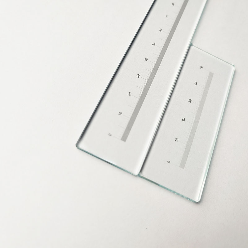 0-100mm Range Optical Glass Line Ruler